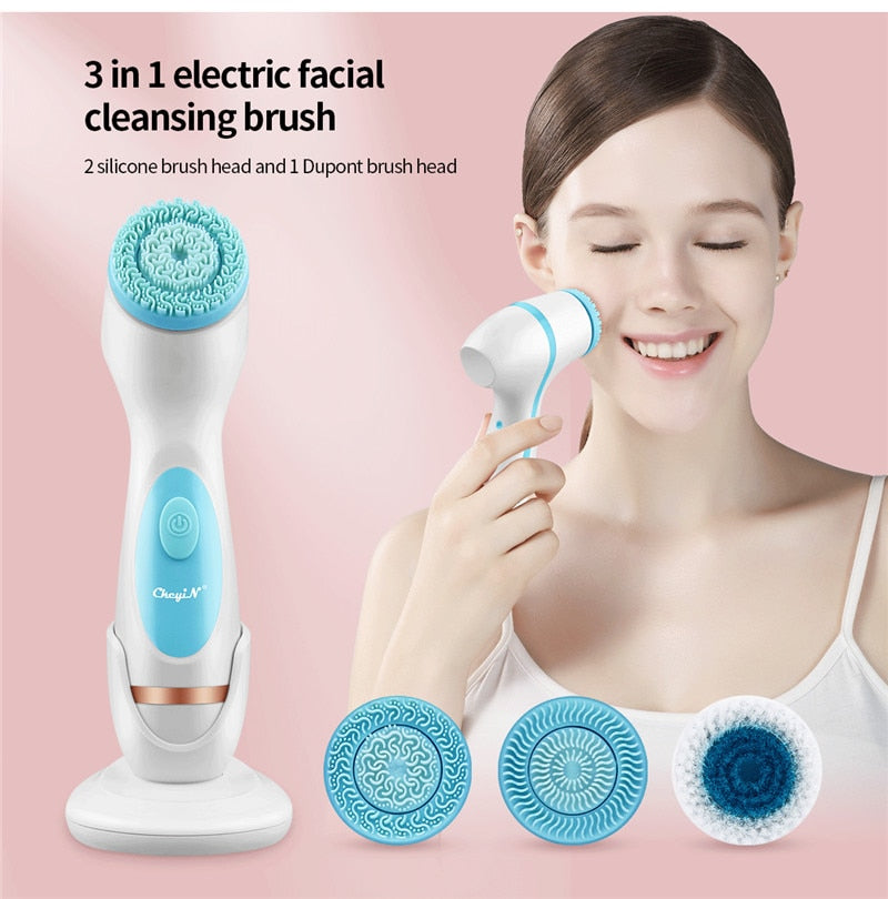 Escova de Limpeza Facial Elétrica - Quarterona